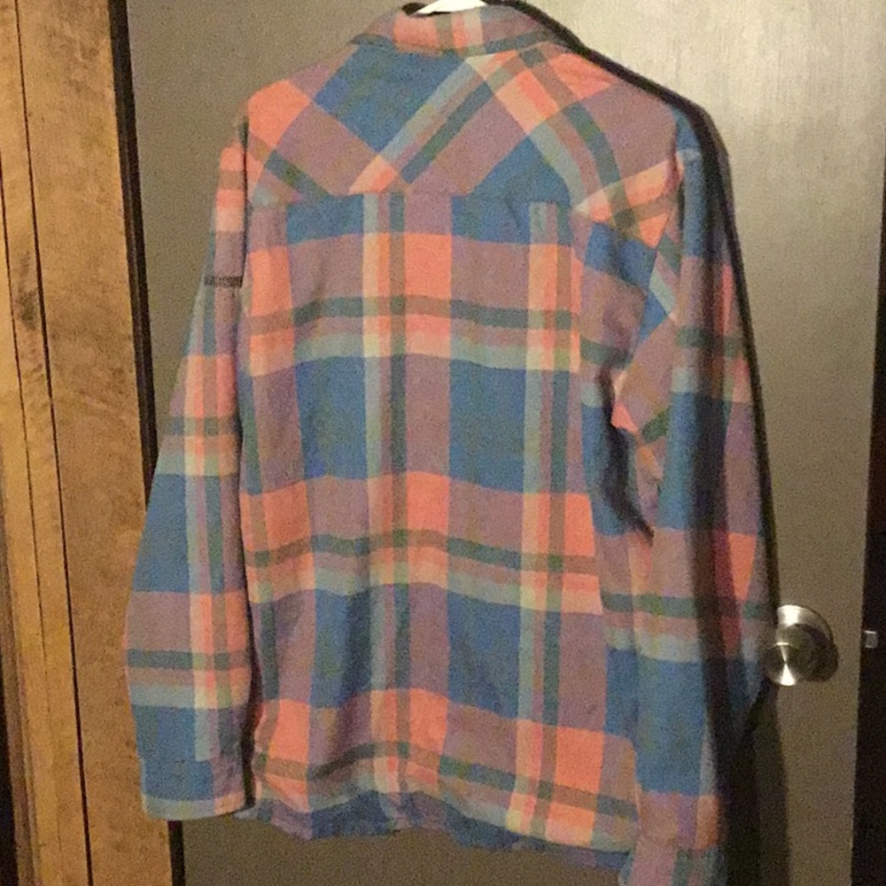 Quicksilver Lined Snap Button Medium Flannel - image 2